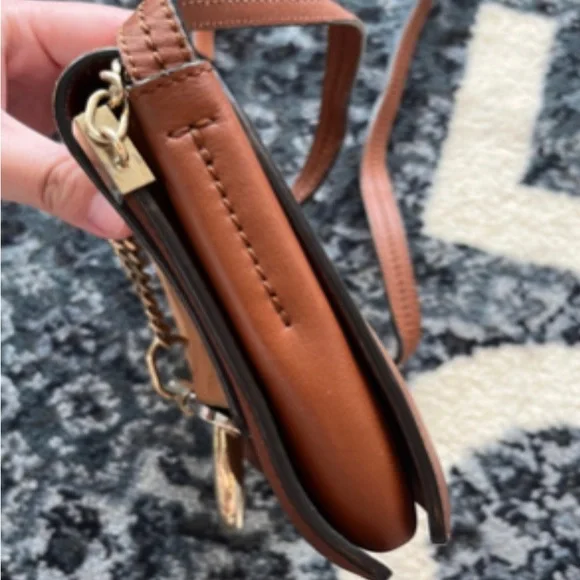 Chloe Suede Calfskin Small Faye Shoulder Bag Tobacco